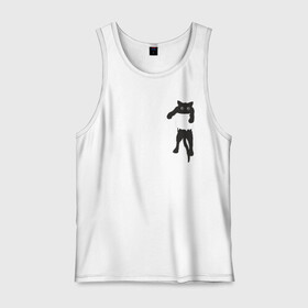 Мужская майка хлопок с принтом Кися в кармане в Петрозаводске, 100% хлопок |  | Тематика изображения на принте: cat | арт | животные | карман | кися | кот | кот в кармане | котенок | коты | кошка