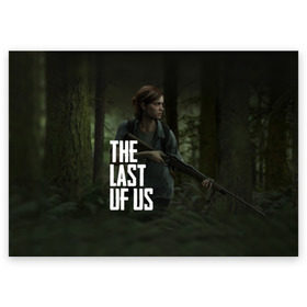 Поздравительная открытка с принтом THE LAST OF US в Петрозаводске, 100% бумага | плотность бумаги 280 г/м2, матовая, на обратной стороне линовка и место для марки
 | gamer | player | stels | the last of us | the last of us part 2 | бегун | джоэл | каннибалы | охотники | сталкер | топляк | цикады | щелкун | элли