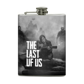 Фляга с принтом THE LAST OF US в Петрозаводске, металлический корпус | емкость 0,22 л, размер 125 х 94 мм. Виниловая наклейка запечатывается полностью | Тематика изображения на принте: gamer | player | stels | the last of us | the last of us part 2 | бегун | джоэл | каннибалы | охотники | сталкер | топляк | цикады | щелкун | элли