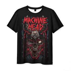 Мужская футболка 3D с принтом Machine Head в Петрозаводске, 100% полиэфир | прямой крой, круглый вырез горловины, длина до линии бедер | heavy metal | machine head | metal | грув метал | группы | метал | музыка | рок | трэш метал | хэви метал