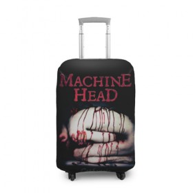 Чехол для чемодана 3D с принтом Machine Head в Петрозаводске, 86% полиэфир, 14% спандекс | двустороннее нанесение принта, прорези для ручек и колес | heavy metal | machine head | metal | грув метал | группы | метал | музыка | рок | трэш метал | хэви метал