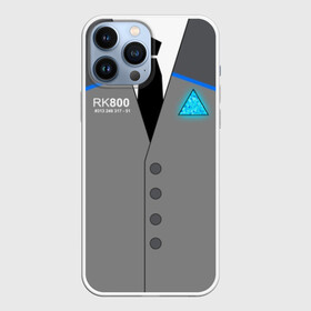 Чехол для iPhone 13 Pro Max с принтом RK800 CONNOR в Петрозаводске,  |  | action | ai | android | connor | dbhpk19 | detroit become human | rk 800 | rk 900 | андроиды | детектив | игра | интерактивное кино | кара | коннор | логотип | маркус | роботы | фирменный стиль | экшн