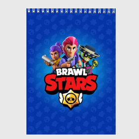 Скетчбук с принтом BRAWL STARS в Петрозаводске, 100% бумага
 | 48 листов, плотность листов — 100 г/м2, плотность картонной обложки — 250 г/м2. Листы скреплены сверху удобной пружинной спиралью | Тематика изображения на принте: brawl | bull | colt | crow | el primo | game | games | leon | moba | online | penny | poco | shelly | spike | star | stars | wanted | брав | бравл | браво | звезда | звезды | игра | игры | лого | моба | онлайн | старс