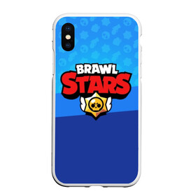 Чехол для iPhone XS Max матовый с принтом BRAWL STARS в Петрозаводске, Силикон | Область печати: задняя сторона чехла, без боковых панелей | brawl | bull | colt | crow | el primo | game | games | leon | moba | online | penny | poco | shelly | spike | star | stars | wanted | брав | бравл | браво | звезда | звезды | игра | игры | лого | моба | онлайн | старс