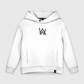 Детское худи Oversize хлопок с принтом ALAN WALKER в Петрозаводске, френч-терри — 70% хлопок, 30% полиэстер. Мягкий теплый начес внутри —100% хлопок | боковые карманы, эластичные манжеты и нижняя кромка, капюшон на магнитной кнопке | alan walker | aw | electro | electro music | music | алан уокер | музыка | музыкант | электро | электронная музыка