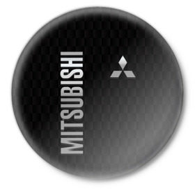 Значок с принтом Mitsubishi в Петрозаводске,  металл | круглая форма, металлическая застежка в виде булавки | mitsubishi | авто | автомобиль | лого | логотип | митсубиси | митсубиши | текстура