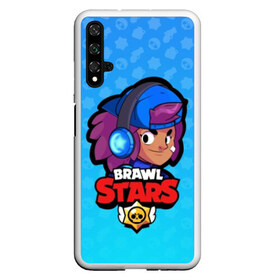 Чехол для Honor 20 с принтом Shelly - BRAWL STARS в Петрозаводске, Силикон | Область печати: задняя сторона чехла, без боковых панелей | brawl | bull | colt | crow | el primo | game | games | leon | moba | online | penny | poco | shelly | spike | star | stars | wanted | брав | бравл | браво | звезда | звезды | игра | игры | онлайн | старс