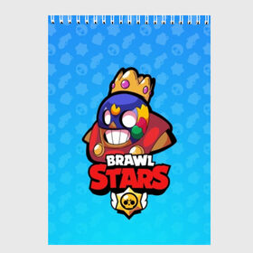 Скетчбук с принтом El Primo - BRAWL STARS в Петрозаводске, 100% бумага
 | 48 листов, плотность листов — 100 г/м2, плотность картонной обложки — 250 г/м2. Листы скреплены сверху удобной пружинной спиралью | Тематика изображения на принте: brawl | bull | colt | crow | el primo | game | games | leon | moba | online | penny | poco | shelly | spike | star | stars | wanted | брав | бравл | браво | звезда | звезды | игра | игры | лого | моба | онлайн | старс