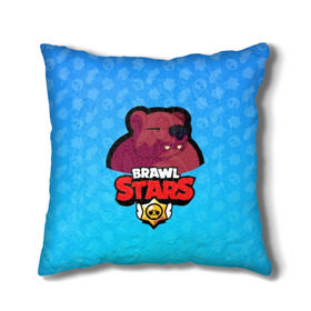 Подушка 3D с принтом Bear - BRAWL STARS в Петрозаводске, наволочка – 100% полиэстер, наполнитель – холлофайбер (легкий наполнитель, не вызывает аллергию). | состоит из подушки и наволочки. Наволочка на молнии, легко снимается для стирки | bear | brawl | bull | colt | crow | el primo | game | games | leon | moba | online | penny | poco | shelly | spike | star | stars | wanted | брав | бравл | браво | звезда | звезды | игра | игры | моба | онлайн | старс