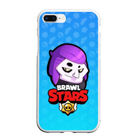 Чехол для iPhone 7Plus/8 Plus матовый с принтом Mortis - BRAWL STARS в Петрозаводске, Силикон | Область печати: задняя сторона чехла, без боковых панелей | brawl | bull | colt | crow | el primo | game | games | leon | moba | mortis | online | penny | poco | shelly | spike | star | stars | wanted | брав | бравл | браво | звезда | звезды | игра | игры | моба | онлайн | старс