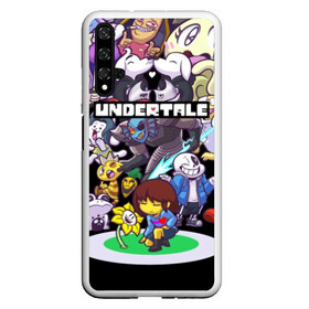 Чехол для Honor 20 с принтом UNDERTALE в Петрозаводске, Силикон | Область печати: задняя сторона чехла, без боковых панелей | annoying | asriel | chara | dog | frisk | game | games | papyrus | sans | tale | under | undertale | азриэль | андертейл | игра | игры | надоедливая | надоедливые | папирус | санс | собака | собаки | фриск | чара