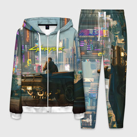 Мужской костюм 3D с принтом CYBERPUNK 2077 в Петрозаводске, 100% полиэстер | Манжеты и пояс оформлены тканевой резинкой, двухслойный капюшон со шнурком для регулировки, карманы спереди | 2019 | cd project red | cyberpunk 2077 | future | hack | night city | samurai | sci fi | андроиды | безумие | будущее | киберпанк 2077 | логотип | роботы | самураи | фантастика | цифры