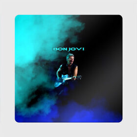 Магнит виниловый Квадрат с принтом Bon Jovi в Петрозаводске, полимерный материал с магнитным слоем | размер 9*9 см, закругленные углы | Тематика изображения на принте: bon jovi | john | альбом | арена | бон | бон джови | глэм | группа | джови | джон | метал | музыка | надпись | песни | поп | попрок | рок | рокер | смайл | солист | софт | стена | хард | хеви | хевиметал