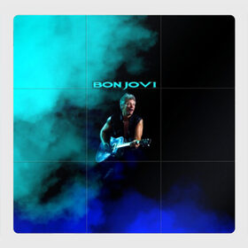 Магнитный плакат 3Х3 с принтом Bon Jovi в Петрозаводске, Полимерный материал с магнитным слоем | 9 деталей размером 9*9 см | bon jovi | john | альбом | арена | бон | бон джови | глэм | группа | джови | джон | метал | музыка | надпись | песни | поп | попрок | рок | рокер | смайл | солист | софт | стена | хард | хеви | хевиметал