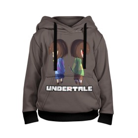 Детская толстовка 3D с принтом Undertale в Петрозаводске, 100% полиэстер | двухслойный капюшон со шнурком для регулировки, мягкие манжеты на рукавах и по низу толстовки, спереди карман-кенгуру с мягким внутренним слоем | animation | chara | comic | dub | flowey | frisk | megalovania | papyrus | sans | undertale comic dub | андертейл | папирус | подземная | санс | сказка