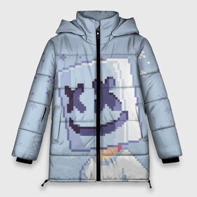Женская зимняя куртка 3D с принтом Marshmello Pixel в Петрозаводске, верх — 100% полиэстер; подкладка — 100% полиэстер; утеплитель — 100% полиэстер | длина ниже бедра, силуэт Оверсайз. Есть воротник-стойка, отстегивающийся капюшон и ветрозащитная планка. 

Боковые карманы с листочкой на кнопках и внутренний карман на молнии | fortnite | joytime | marshmallow | marshmello | маршмелло | маршмеллоу | фортнайт