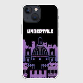 Чехол для iPhone 13 mini с принтом UNDERTALE в Петрозаводске,  |  | game | undertale | азриэль дримурр | альфис | андайн | андертейл | асгор дримурр | добро | дьявол | зло | игра | игры | кости | меттатон | папирус | санс | стрела | ториэль | трезубец | фриск | чара | черный