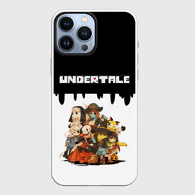 Чехол для iPhone 13 Pro Max с принтом UNDERTALE в Петрозаводске,  |  | frisk | game | good jokes | sans | undertale | андертал | андертейл | асгор | дримур | дримурр | игра | игры | кости | логотип | надпись | папирус | подземелье | санс | сердечко | сердце | стрим | ториэль | ужас | флауи | фриск