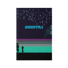 Обложка для паспорта матовая кожа с принтом UNDERTALE GAME в Петрозаводске, натуральная матовая кожа | размер 19,3 х 13,7 см; прозрачные пластиковые крепления | game | undertale | азриэль дримурр | альфис | андайн | андертейл | асгор дримурр | добро | дьявол | зло | игра | игры | кости | меттатон | папирус | санс | стрела | ториэль | трезубец | фриск | чара | черный