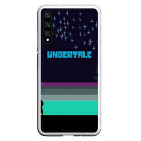 Чехол для Honor 20 с принтом UNDERTALE GAME в Петрозаводске, Силикон | Область печати: задняя сторона чехла, без боковых панелей | game | undertale | азриэль дримурр | альфис | андайн | андертейл | асгор дримурр | добро | дьявол | зло | игра | игры | кости | меттатон | папирус | санс | стрела | ториэль | трезубец | фриск | чара | черный