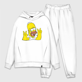 Мужской костюм хлопок OVERSIZE с принтом Homer Ahegao в Петрозаводске,  |  | ahegao | anime | homer | kawaii | manga | simpson | аниме | ахегао | гомер | кавай | манга | симпсон