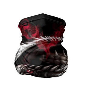 Бандана-труба 3D с принтом Дракон в Петрозаводске, 100% полиэстер, ткань с особыми свойствами — Activecool | плотность 150‒180 г/м2; хорошо тянется, но сохраняет форму | дракон | цветок