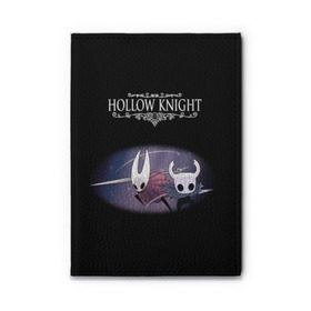 Обложка для автодокументов с принтом Hollow Knight. в Петрозаводске, натуральная кожа |  размер 19,9*13 см; внутри 4 больших “конверта” для документов и один маленький отдел — туда идеально встанут права | 3d | hollow knight | игра | полый рыцарь | холлоу найт