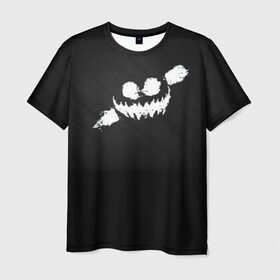 Мужская футболка 3D с принтом Злобная улыбка в Петрозаводске, 100% полиэфир | прямой крой, круглый вырез горловины, длина до линии бедер | 