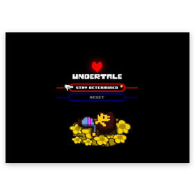 Поздравительная открытка с принтом Undertale. в Петрозаводске, 100% бумага | плотность бумаги 280 г/м2, матовая, на обратной стороне линовка и место для марки
 | 3d | pixel | undertale | абстракция | андертейл | геометрия | игра | надпись | пиксель | пикселя | подземная история | сердце | текстура