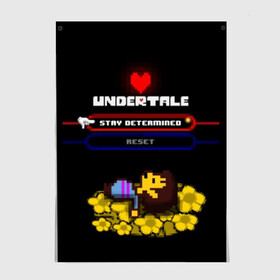 Постер с принтом Undertale. в Петрозаводске, 100% бумага
 | бумага, плотность 150 мг. Матовая, но за счет высокого коэффициента гладкости имеет небольшой блеск и дает на свету блики, но в отличии от глянцевой бумаги не покрыта лаком | 3d | pixel | undertale | абстракция | андертейл | геометрия | игра | надпись | пиксель | пикселя | подземная история | сердце | текстура