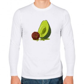 Мужской лонгслив хлопок с принтом Avocado R.I.P. в Петрозаводске, 100% хлопок |  | авокадо | арт | веган | вегетарианец | вкусняшка | еда | жиры | зеленый | зож | косточка | милый | овощи | пп | фрукты | юмор