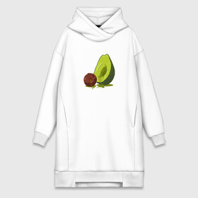 Платье-худи хлопок с принтом Avocado R.I.P. в Петрозаводске,  |  | авокадо | арт | веган | вегетарианец | вкусняшка | еда | жиры | зеленый | зож | косточка | милый | овощи | пп | фрукты | юмор