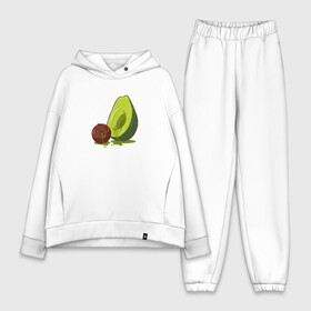 Женский костюм хлопок Oversize с принтом Avocado R.I.P. в Петрозаводске,  |  | авокадо | арт | веган | вегетарианец | вкусняшка | еда | жиры | зеленый | зож | косточка | милый | овощи | пп | фрукты | юмор