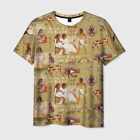 Мужская футболка 3D с принтом Египетские Боги в Петрозаводске, 100% полиэфир | прямой крой, круглый вырез горловины, длина до линии бедер | Тематика изображения на принте: beetle | boat | cat | cow | egypt | eye | falcon | gods | hieroglyph | osiris | papyrus | pharaoh | ra | river | scarab | styx | боги | глаз | египет | жук | иероглиф | корова | кот | лодка | око | осирис | папирус | ра | река | скарабей | сокол | стикс |