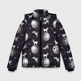 Зимняя куртка для мальчиков 3D с принтом Собаки - астронавты в Петрозаводске, ткань верха — 100% полиэстер; подклад — 100% полиэстер, утеплитель — 100% полиэстер | длина ниже бедра, удлиненная спинка, воротник стойка и отстегивающийся капюшон. Есть боковые карманы с листочкой на кнопках, утяжки по низу изделия и внутренний карман на молнии. 

Предусмотрены светоотражающий принт на спинке, радужный светоотражающий элемент на пуллере молнии и на резинке для утяжки | astronaut | black | breed | chihuahua | dog | flight | galaxy | helmet | planet | space | spacesuit | white | астронавт | белый | галактика | космос | пёс | планета | полёт | порода | скафандр | собака | черный | чихуахуа | шлем