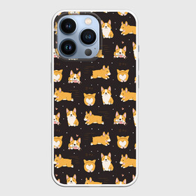 Чехол для iPhone 13 Pro с принтом Корги в Петрозаводске,  |  | animal | attractive face | breed | children | cool | corgi | cute | dog | drawing | funny | red | white | yellow | белый | детский | желтый | животное | забавный | корги | круто | милый | пёс | порода | рисунок | рыжий | собака