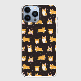 Чехол для iPhone 13 Pro Max с принтом Корги в Петрозаводске,  |  | animal | attractive face | breed | children | cool | corgi | cute | dog | drawing | funny | red | white | yellow | белый | детский | желтый | животное | забавный | корги | круто | милый | пёс | порода | рисунок | рыжий | собака