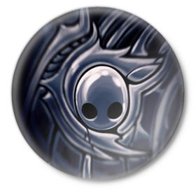 Значок с принтом Hollow Knight. в Петрозаводске,  металл | круглая форма, металлическая застежка в виде булавки | 3d | hollow knight | игра | полый рыцарь | холлоу найт