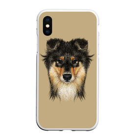 Чехол для iPhone XS Max матовый с принтом Sheltie в Петрозаводске, Силикон | Область печати: задняя сторона чехла, без боковых панелей | animal | black | breed | brown | cute | dog | drawing | eyes | kind | look | muzzle | portrait | red | взгляд | глаза | добрый | животное | коричневый | милый | пёс | порода | портрет | рисунок | рыжий | собака | черный | шелти