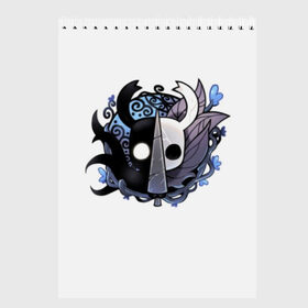 Скетчбук с принтом Hollow Knight в Петрозаводске, 100% бумага
 | 48 листов, плотность листов — 100 г/м2, плотность картонной обложки — 250 г/м2. Листы скреплены сверху удобной пружинной спиралью | hollow knight | детская | для детей | игра | компьютерная игра | королевство | рыцарь | темный рыцарь | холлов кнайт | экшен