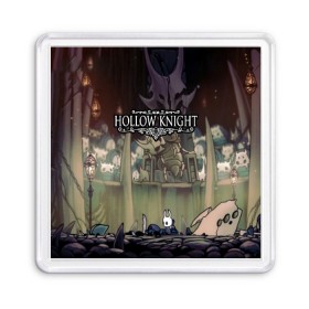 Магнит 55*55 с принтом HOLLOW KNIGHT в Петрозаводске, Пластик | Размер: 65*65 мм; Размер печати: 55*55 мм | game | games | hallownest | hollow knight | безымянный рыцарь | бои | враги | заброшенное королевство | игра | исследование | компьютерная игра | насекомые | персонаж | поиск | приключения | секреты