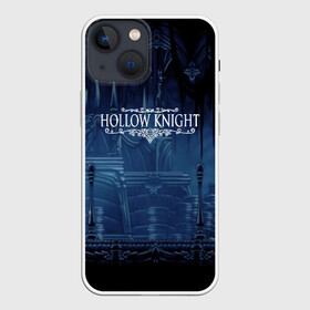 Чехол для iPhone 13 mini с принтом HOLLOW KNIGHT в Петрозаводске,  |  | game | games | hallownest | hollow knight | безымянный рыцарь | бои | враги | заброшенное королевство | игра | исследование | компьютерная игра | насекомые | персонаж | поиск | приключения | секреты