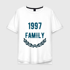 Мужская футболка хлопок Oversize с принтом Family в Петрозаводске, 100% хлопок | свободный крой, круглый ворот, “спинка” длиннее передней части | 1997 | 1997 family | family | jesus | rap | грустный | джизус | джизус возрождение | джизус рэпер | джизус ты ювелир | мерч | музыка | реп | рэп | семья | счастливый