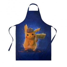 Фартук 3D с принтом Pikachu Pika Pika в Петрозаводске, 100% полиэстер | общий размер — 65 х 85 см, ширина нагрудника — 26 см, горловина — 53 см, длина завязок — 54 см, общий обхват в поясе — 173 см. Принт на завязках и на горловине наносится с двух сторон, на основной части фартука — только с внешней стороны | pika | pikachu | аниме | детская | детям | игры | молния | мышка | мышь | пика | пикачу | покемон | покемоны