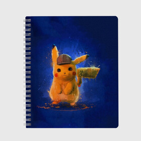 Тетрадь с принтом Pikachu Pika Pika в Петрозаводске, 100% бумага | 48 листов, плотность листов — 60 г/м2, плотность картонной обложки — 250 г/м2. Листы скреплены сбоку удобной пружинной спиралью. Уголки страниц и обложки скругленные. Цвет линий — светло-серый
 | pika | pikachu | аниме | детская | детям | игры | молния | мышка | мышь | пика | пикачу | покемон | покемоны