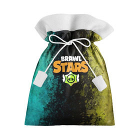 Подарочный 3D мешок с принтом Brawl Stars. в Петрозаводске, 100% полиэстер | Размер: 29*39 см | 3d | brawl stars | moba | бравл старс | жанр | игра | краска | лого | логотип | надпись | пятна | разводы | текстура