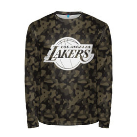 Мужской лонгслив 3D с принтом Los Angeles Lakers Camo в Петрозаводске, 100% полиэстер | длинные рукава, круглый вырез горловины, полуприлегающий силуэт | Тематика изображения на принте: camo | lakers | los angeles lakers | nba | баскетбол | камуфляж | лос анджелес лейкерс | нба | спорт | хаки