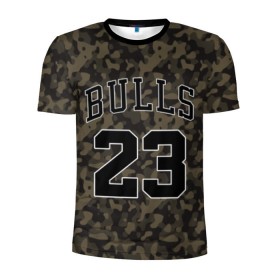 Мужская футболка 3D спортивная с принтом Chicago Bulls 23 Camo в Петрозаводске, 100% полиэстер с улучшенными характеристиками | приталенный силуэт, круглая горловина, широкие плечи, сужается к линии бедра | bulls | camo | chicago | chicago bulls | nba | баскетбол | буллз | камуфляж | нба | спорт | хаки | чикаго | чикаго буллз