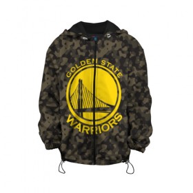 Детская куртка 3D с принтом Golden State Warriors camo в Петрозаводске, 100% полиэстер | застежка — молния, подол и капюшон оформлены резинкой с фиксаторами, по бокам — два кармана без застежек, один потайной карман на груди, плотность верхнего слоя — 90 г/м2; плотность флисового подклада — 260 г/м2 | Тематика изображения на принте: golden state | golden state warriors | nba | warriors | баскетбол | голден стэйт | голден стэйт уорриорз | камуфляж | нба | спорт | уорриорз camo | хаки