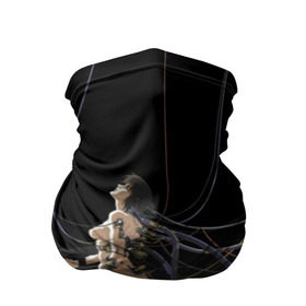 Бандана-труба 3D с принтом Ghost in the shell v.2 в Петрозаводске, 100% полиэстер, ткань с особыми свойствами — Activecool | плотность 150‒180 г/м2; хорошо тянется, но сохраняет форму | anime | black. | ghost in the shell | motoko | аниме | мотоко | призрак в доспехах | чёрный